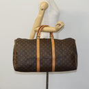 LOUIS VUITTON Monogram Keepall 55 Boston Bag M41424 LV Auth MY203-21