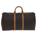 LOUIS VUITTON Monogram Keepall 55 Boston Bag M41424 LV Auth MY203-2