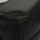 LOEWE Anagram Hand Bag Leather Black Gold Auth MY210-9