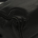 LOEWE Anagram Hand Bag Leather Black Gold Auth MY210-15