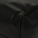 LOEWE Anagram Hand Bag Leather Black Gold Auth MY210-16