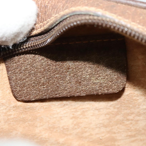 GUCCI GG Supreme Web Sherry Line Shoulder Bag PVC Beige 156 02 066 Auth MY221