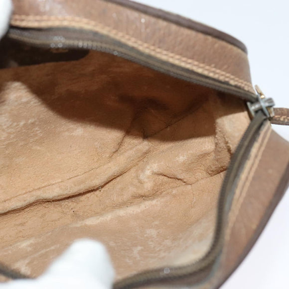 GUCCI GG Supreme Web Sherry Line Shoulder Bag PVC Beige 156 02 066 Auth MY221