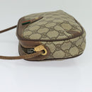 GUCCI GG Supreme Web Sherry Line Shoulder Bag PVC Beige 156 02 066 Auth MY221-3