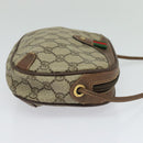 GUCCI GG Supreme Web Sherry Line Shoulder Bag PVC Beige 156 02 066 Auth MY221-4
