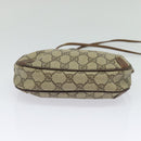 GUCCI GG Supreme Web Sherry Line Shoulder Bag PVC Beige 156 02 066 Auth MY221-5