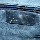 GUCCI GG Supreme Sherry Line Shoulder Bag PVC Navy Gold Red 010 378 Auth MY222-15