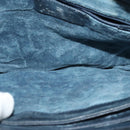 GUCCI GG Supreme Sherry Line Shoulder Bag PVC Navy Gold Red 010 378 Auth MY222-16