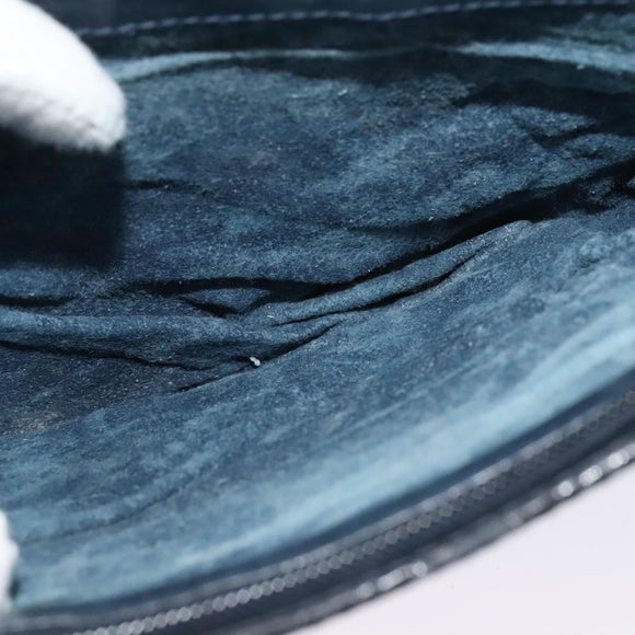 GUCCI GG Supreme Sherry Line Shoulder Bag PVC Navy Gold Red 010 378 Auth MY222