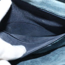 GUCCI GG Supreme Sherry Line Shoulder Bag PVC Navy Gold Red 010 378 Auth MY222-21