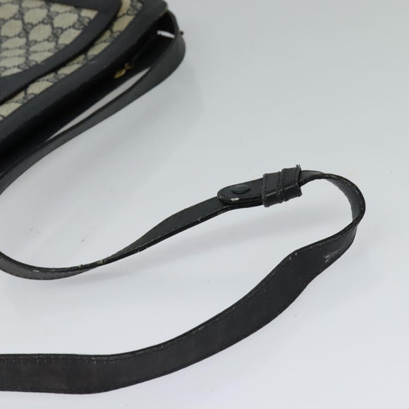 GUCCI GG Supreme Sherry Line Shoulder Bag PVC Navy Gold Red 010 378 Auth MY222