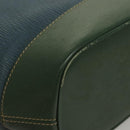 LOEWE Velazquez Shoulder Bag Leather Blue Gold Auth MY227-9