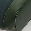 LOEWE Velazquez Shoulder Bag Leather Blue Gold Auth MY227-15