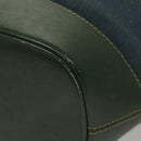 LOEWE Velazquez Shoulder Bag Leather Blue Gold Auth MY227-16