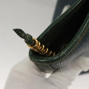 LOEWE Velazquez Shoulder Bag Leather Blue Gold Auth MY227-10