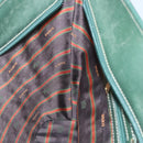 LOEWE Velazquez Shoulder Bag Leather Blue Gold Auth MY227-19