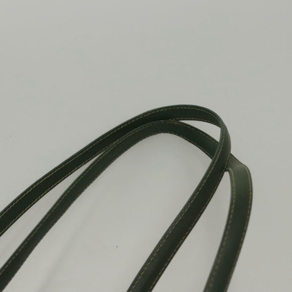 LOEWE Velazquez Shoulder Bag Leather Blue Gold Auth MY227