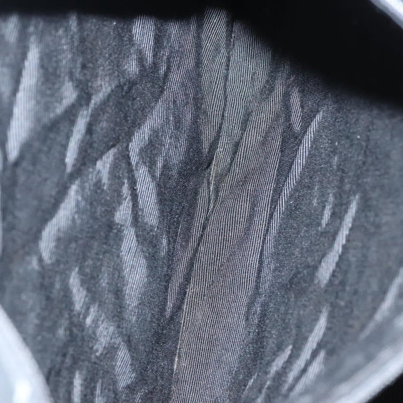 CHANEL Matelasse Chain Tote Bag Canvas Black Gold CC Auth MY229