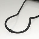 CHANEL Mademoiselle Shoulder Bag Lamb Skin Black Gold CC Auth MY236-7