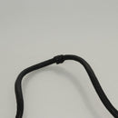 CHANEL Mademoiselle Shoulder Bag Lamb Skin Black Gold CC Auth MY236-8