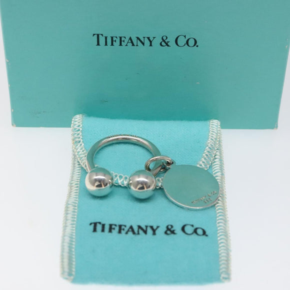 TIFFANY&Co. Key Ring Ag925 Silver Auth MY237