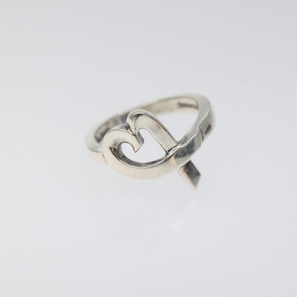 TIFFANY&Co. Loving Heart Ring Ag925 Silver Auth MY240