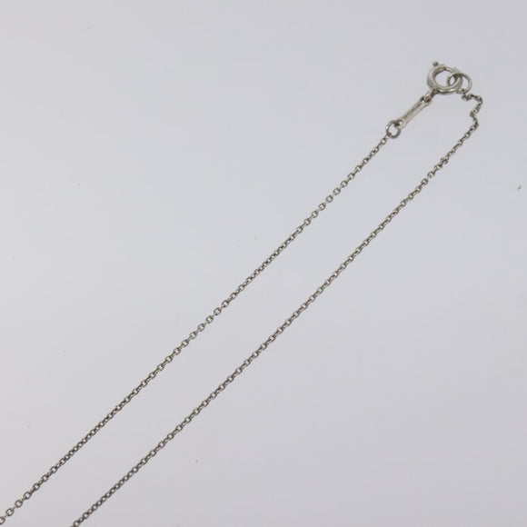 TIFFANY&Co. Open Heart Necklace Ag925 Silver Auth MY241