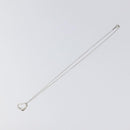 TIFFANY&Co. Open Heart Necklace Ag925 Silver Auth MY241-2