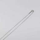 TIFFANY&Co. Open Heart Necklace Ag925 Silver Auth MY241-5