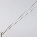 TIFFANY&Co. Open Heart Necklace Ag925 Silver Auth MY241-9