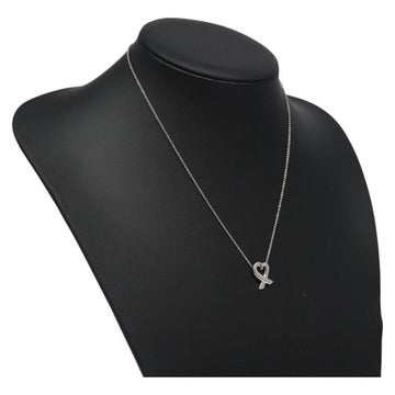 TIFFANY&Co. Loving Heart Necklace Ag925 Silver Auth MY242