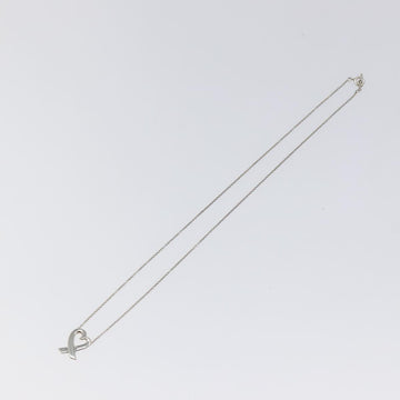 TIFFANY&Co. Loving Heart Necklace Ag925 Silver Auth MY242 - 0