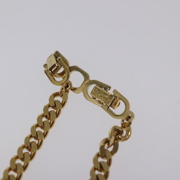 Christian Dior Necklace metal Gold Auth MY248