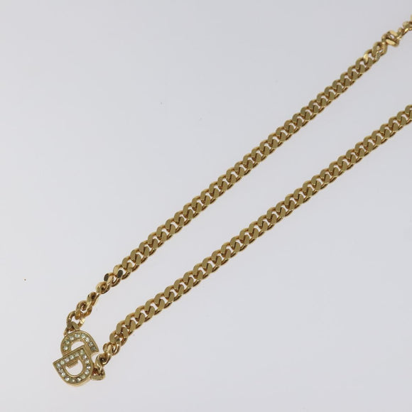 Christian Dior Necklace metal Gold Auth MY248