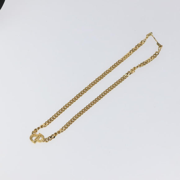 Christian Dior Necklace metal Gold Auth MY248