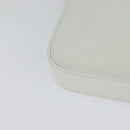 GIVENCHY Shoulder Bag Leather White Gold Auth MY255-15