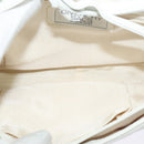 GIVENCHY Shoulder Bag Leather White Gold Auth MY255-12