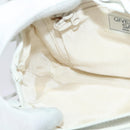 GIVENCHY Shoulder Bag Leather White Gold Auth MY255-19