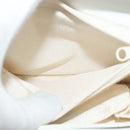 GIVENCHY Shoulder Bag Leather White Gold Auth MY255-20