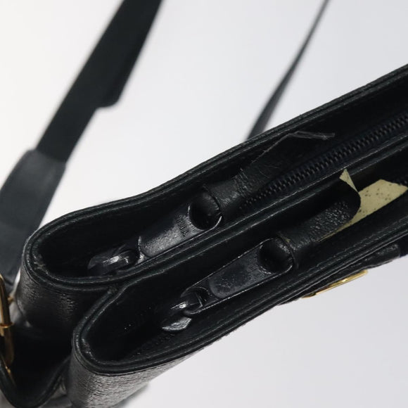 GUCCI GG Supreme Sherry Line Shoulder Bag PVC Navy Gold 96 02 035 Auth MY260