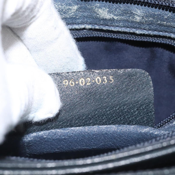 GUCCI GG Supreme Sherry Line Shoulder Bag PVC Navy Gold 96 02 035 Auth MY260