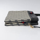 GUCCI GG Supreme Sherry Line Shoulder Bag PVC Navy Gold 96 02 035 Auth MY260-4