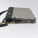 GUCCI GG Supreme Sherry Line Shoulder Bag PVC Navy Gold 96 02 035 Auth MY260-5