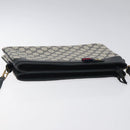 GUCCI GG Supreme Sherry Line Shoulder Bag PVC Navy Gold 96 02 035 Auth MY260-6