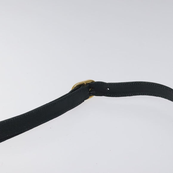 GUCCI GG Supreme Sherry Line Shoulder Bag PVC Navy Gold 96 02 035 Auth MY260