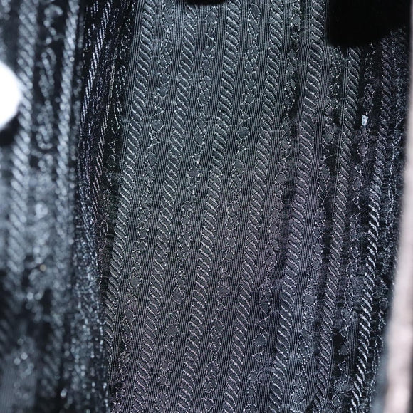 PRADA Hand Bag Velor Dark Brown Auth MY263