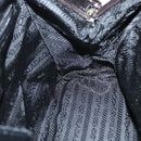 PRADA Hand Bag Velor Dark Brown Auth MY263-18