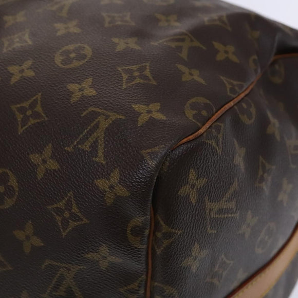 LOUIS VUITTON Monogram Keepall Bandouliere 55 Boston Bag M41414 LV Auth MY271