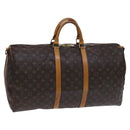 LOUIS VUITTON Monogram Keepall Bandouliere 55 Boston Bag M41414 LV Auth MY271-1