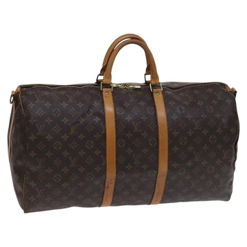 LOUIS VUITTON Monogram Keepall Bandouliere 55 Boston Bag M41414 LV Auth MY271